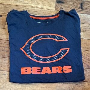 Nike Navy and Orange Chicago Bears Dri-Fit Logo Tee